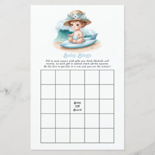 Baby auf Bord Strand-Baby-Party-Bingo-Spiel