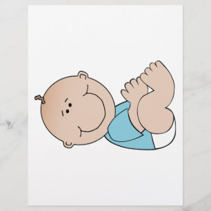 Baby auf dem Rücken liegend Flyer