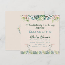 Baby auf dem Weg Babydusche Einladung