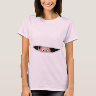 Baby auf die Weisenmutterschaftsoberseite T-Shirt
