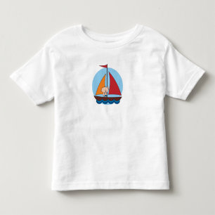 Baby auf Sailboat Grafisches T-Shirt