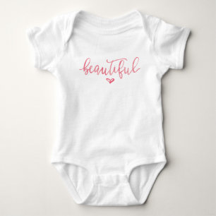 BABY-AUSSTATTUNG ONSIE   modernes rosa schönes Baby Strampler