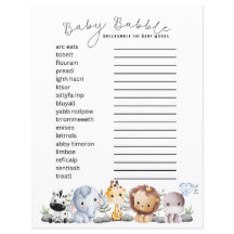 Baby Babble - Baby-Themen-Worträtsel