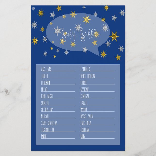 Baby Babble Little Star Baby Showspiel (Vorderseite)