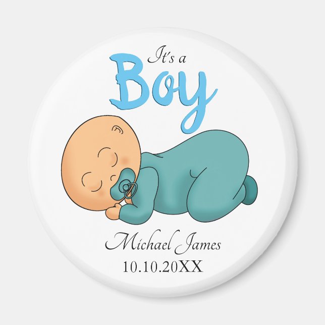 Baby Baby Baby Baby Dusche Magnet (Vorne)