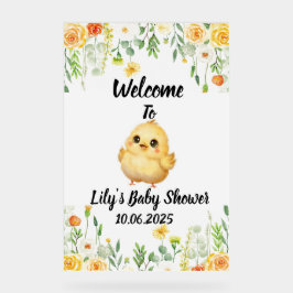 Baby-Baby-Baby-Dusche Acrylschild