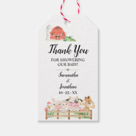 Baby-Baby-Baby-Dusche Farm Geschenkanhänger