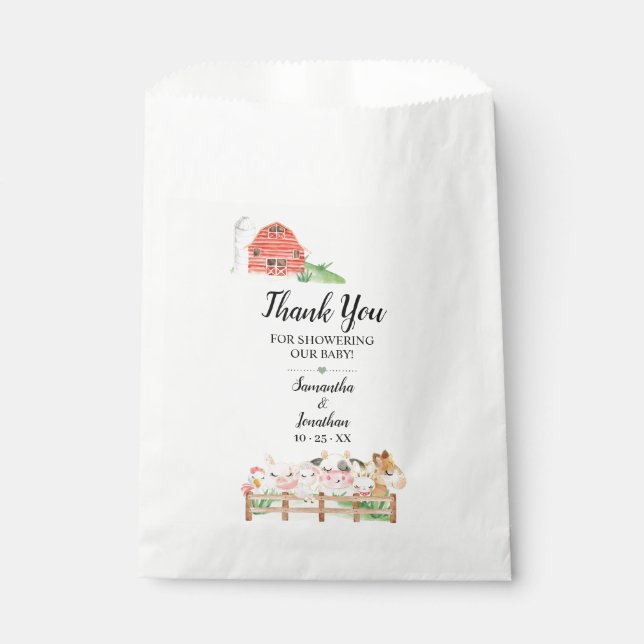 Baby-Baby-Babydusche Geschenktütchen (Vorderseite)