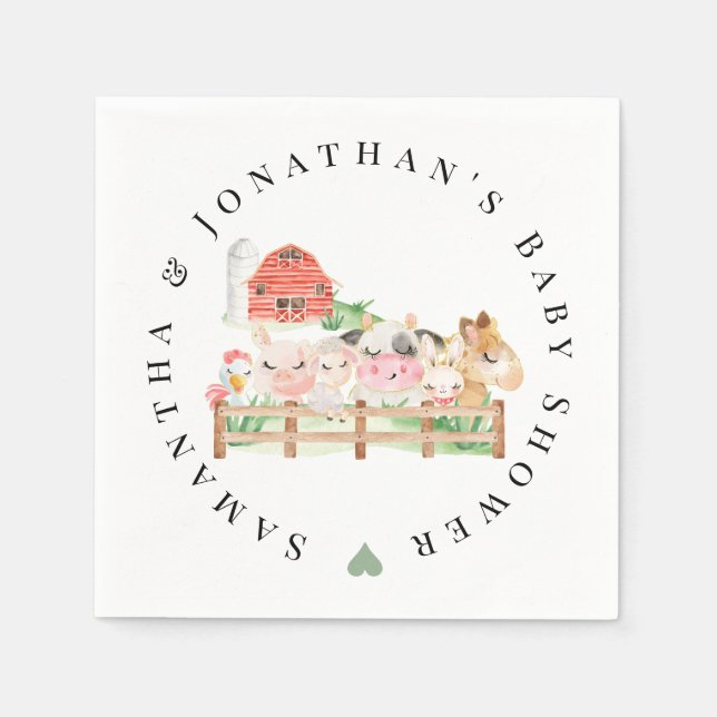 Baby-Baby-Babydusche Serviette (Vorderseite)