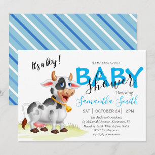 Baby Baby Dusche Blue Einladung