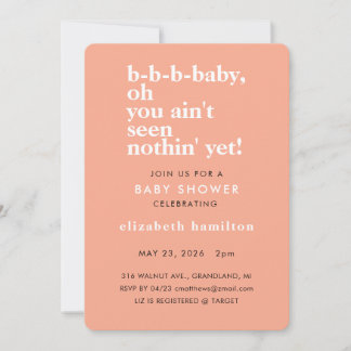 Baby Baby Fettgedruckte Baby Shower Einladung
