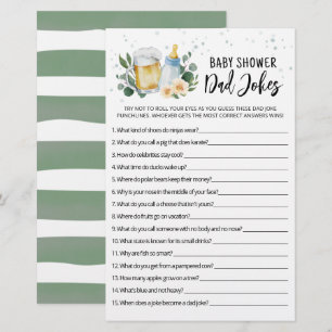 Baby-Baby-Shower-Party-Spiel mit Papa-Witzen 