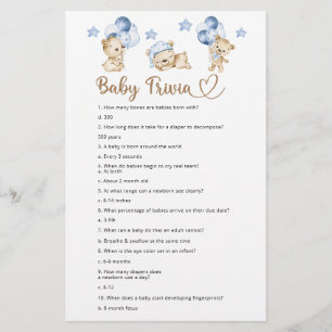 Baby-Babydusche Baby Trivia