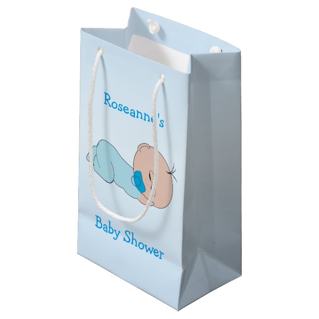 Baby-Babyparty Kleine Geschenktüte (Vorderseite Schrägansicht)