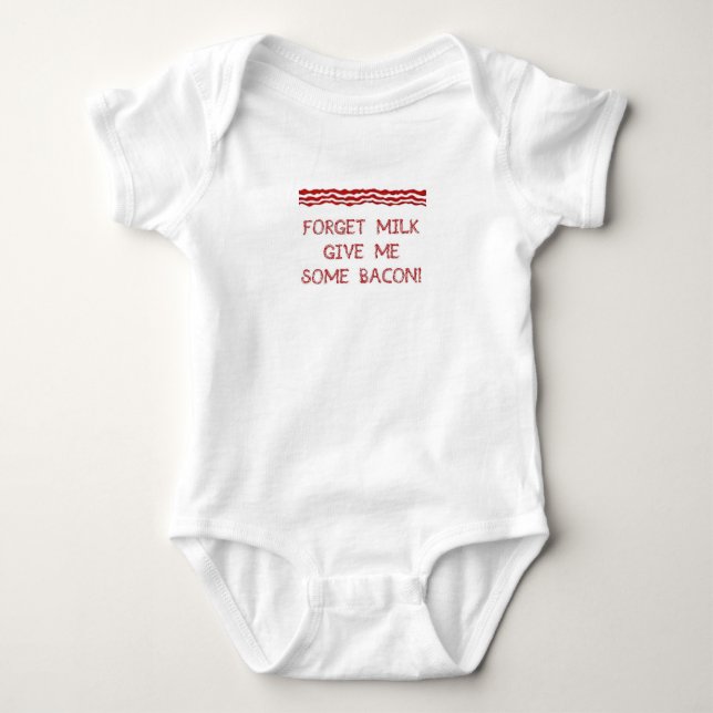 Baby Bacon Onsie Baby Strampler (Vorderseite)