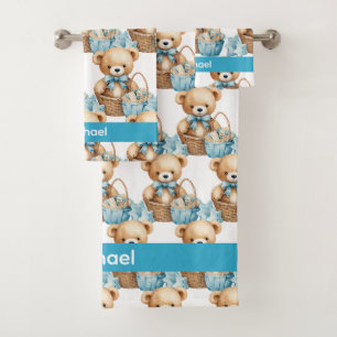 Baby-Badehandtuch-Set für Jungen & Kleinkinder I Badhandtuch Set