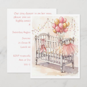Baby-Ballerina-Dusch-Digital-Download-Einladung Einladung