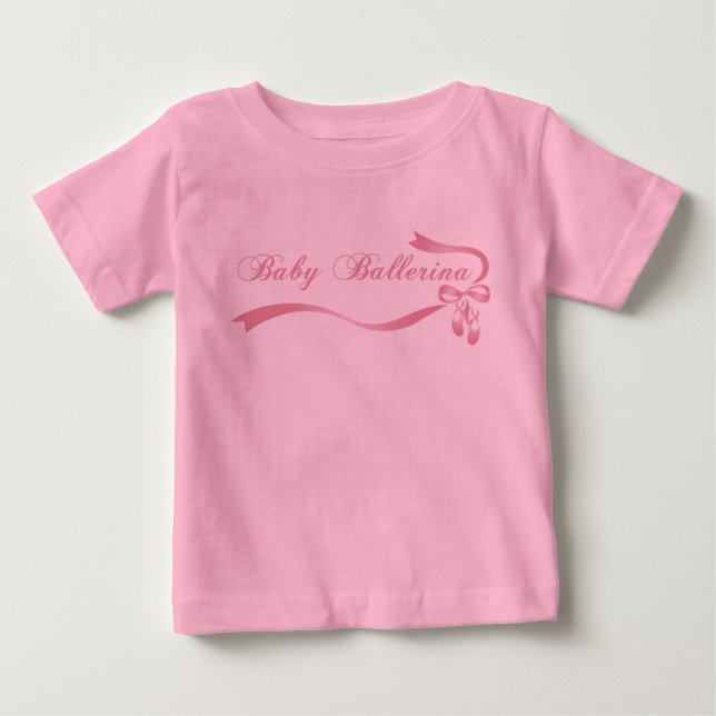 Baby Ballerina Kleinkind Ruffle T-Shirt (Vorderseite)