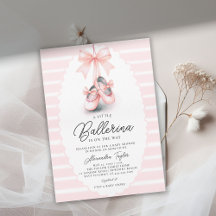 Baby Ballerina Schuhe Pink Bow Ribbons Girl Shower