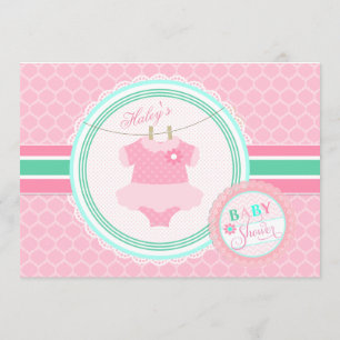 Baby-Ballettröckchen-Duschen-Einladung Einladung