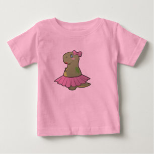 Baby-Ballettröckchen-Mädchen-Dinosaurier T-Rex Baby T-shirt