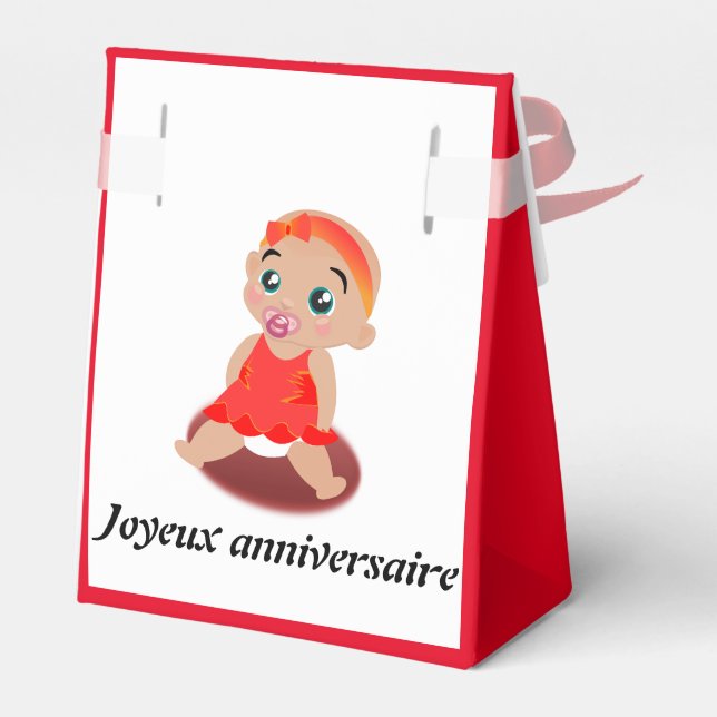 Baby-Ballotin Geschenkschachtel (Rückseite)