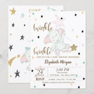 Baby Bär, Zwinkle Zwinkle Kleiner Stern Babyparty Einladung