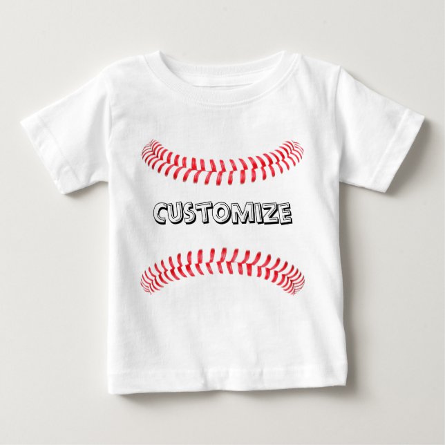 Baby Baseball Custom T - Shirt (Vorderseite)