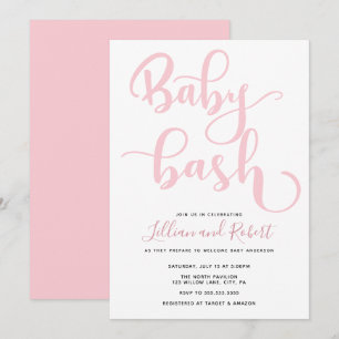Baby Bash Couples Kinderdusche Einladung