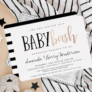 Baby Bash Couples Kinderdusche Folieneinladung