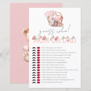 Baby Basket Baby Dusche Ratet, wer Game