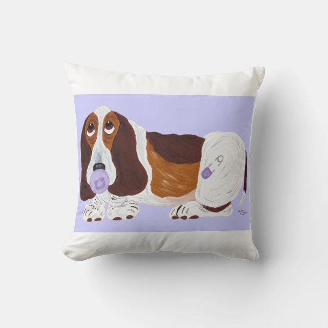 Baby Basset Hound  Kissen (Vorderseite)