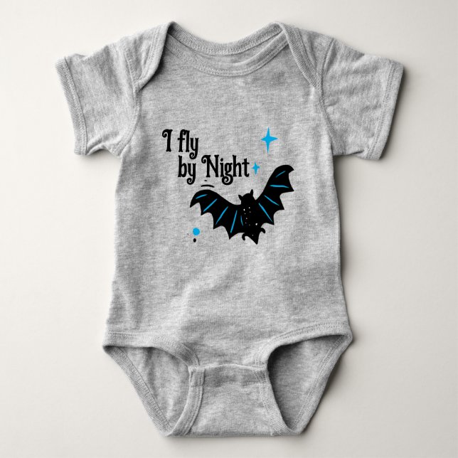 Baby Bat Halloween Baby Strampler (Vorderseite)