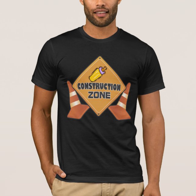 Baby-Bau-Zonen-Mutterschafts-T - Shirt (Vorderseite)