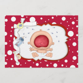 Baby Bawling Funny Neutral Baby Shower Einladung