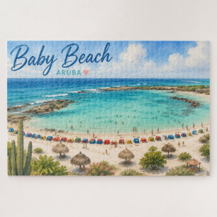 Baby Beach Aruba Karibik Reise Souvenir
