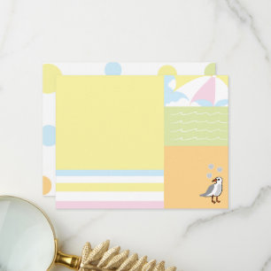 Baby Beach Ball Carte de remerciements