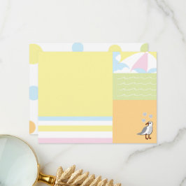 Baby Beach Ball Dankeschön Card Dankeskarte