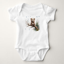 Baby Bear auf einem Baby Baby Bodysuit Baby Strampler