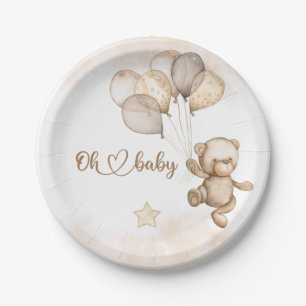 Baby Bear Baby Dusche Pappteller