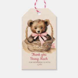 Baby Bear Baby Dusche Vielen Dank Beary Much Geschenkanhänger