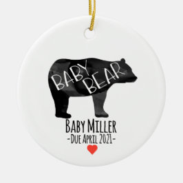 Baby Bear Birth Ankündigung Ornament