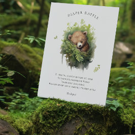 Baby Bear Diaper Raffle Sign Baby Dusche Sockelschild