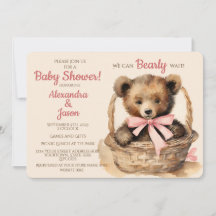 Baby Bear Girl Bearly Wait Baby Dusche