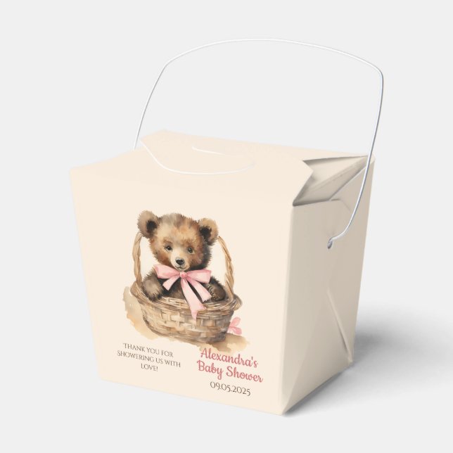 Baby Bear Girls Babydusche Geschenkschachtel (Vorderseite)
