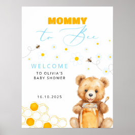 Baby Bear & Honey Girl, Boy Baby Dusche Willkommen Poster