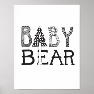 Baby Bear - Kinderzimmer oder Kinderzimmer Art Pos Poster