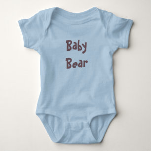 Baby Bear Mother / Vatertag Geschenk - blaues Shir Strampler