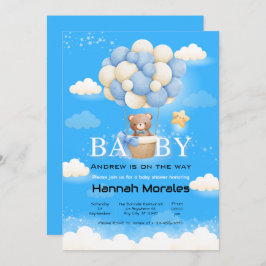 Baby Bear Theme Babydusche Einladung