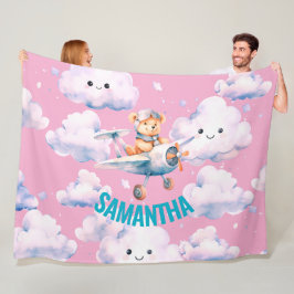 Baby Bear's Skyward Blanket Fleecedecke